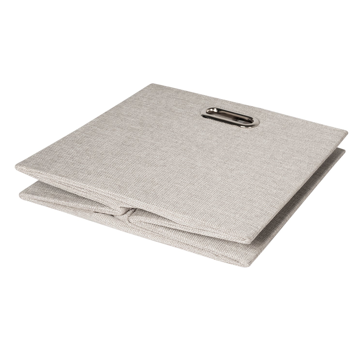 VESTIAMO CASA - Contenitore Portatutto Salvaspazio in poliestere Beige - h33x33x33 cm